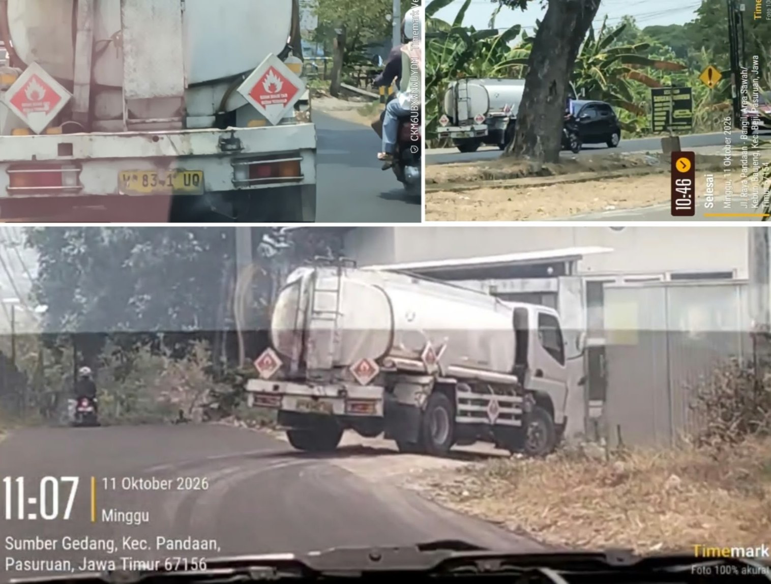 Diduga Selundupkan BBM Bersubsidi Tanker NJE Masuk Gudang Misterius di Pandaan Pasuruan